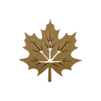 Blätterzauber-Dekoration aus Holzfaser, 3D-gedruckt und detailreich gefertigt