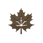 Blätterzauber-Dekoration aus Holzfaser, 3D-gedruckt und detailreich gefertigt