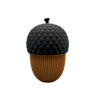 Glückseichel aus Holzfaser, 3D-gedruckte Herbstdekoration von deeKORE.