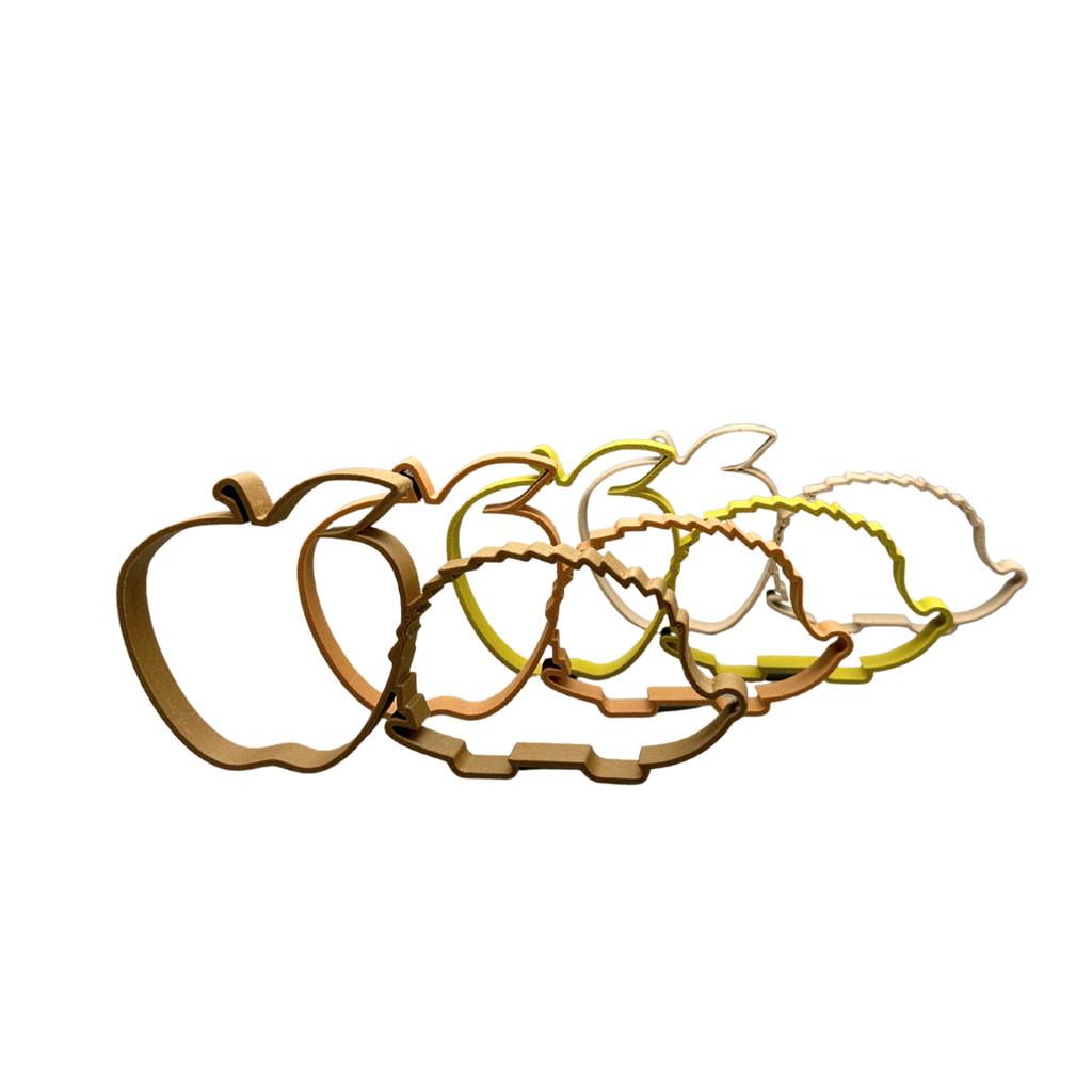 Apfel-Igel aus Holzfaser, nachhaltige 3D-gedruckte Dekofigur von deeKORE.