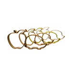 Apfel-Igel aus Holzfaser, nachhaltige 3D-gedruckte Dekofigur von deeKORE.