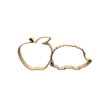 Apfel-Igel aus Holzfaser, nachhaltige 3D-gedruckte Dekofigur von deeKORE.