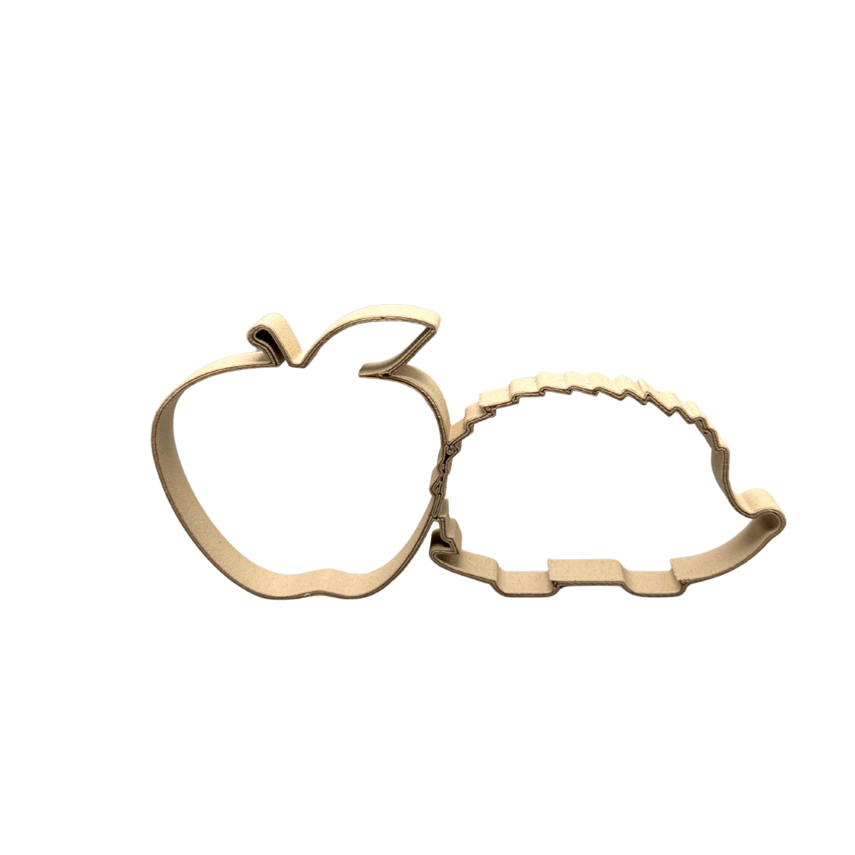 Apfel-Igel aus Holzfaser, nachhaltige 3D-gedruckte Dekofigur von deeKORE.