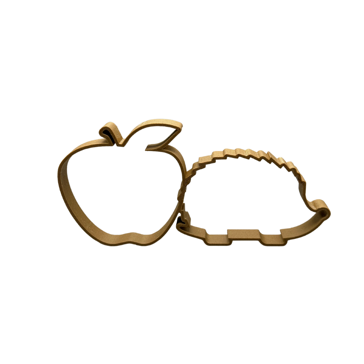 Apfel-Igel aus Holzfaser, nachhaltige 3D-gedruckte Dekofigur von deeKORE.