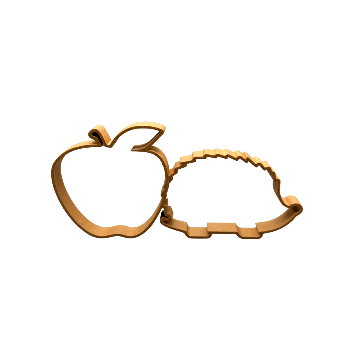 Apfel-Igel aus Holzfaser, nachhaltige 3D-gedruckte Dekofigur von deeKORE.