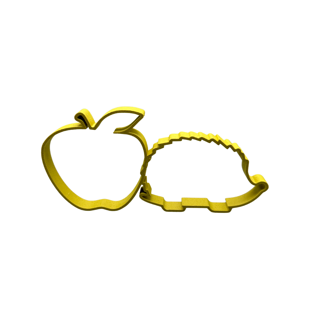 Apfel-Igel aus Holzfaser, nachhaltige 3D-gedruckte Dekofigur von deeKORE.