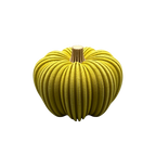 3D-gedruckter Kürbis aus Holzfaser, nachhaltige Herbstdeko von deeKORE.