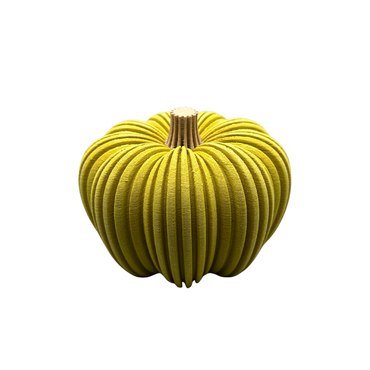 3D-gedruckter Kürbis aus Holzfaser, nachhaltige Herbstdeko von deeKORE.