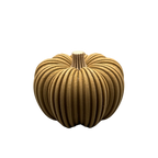 3D-gedruckter Kürbis aus Holzfaser, nachhaltige Herbstdeko von deeKORE.