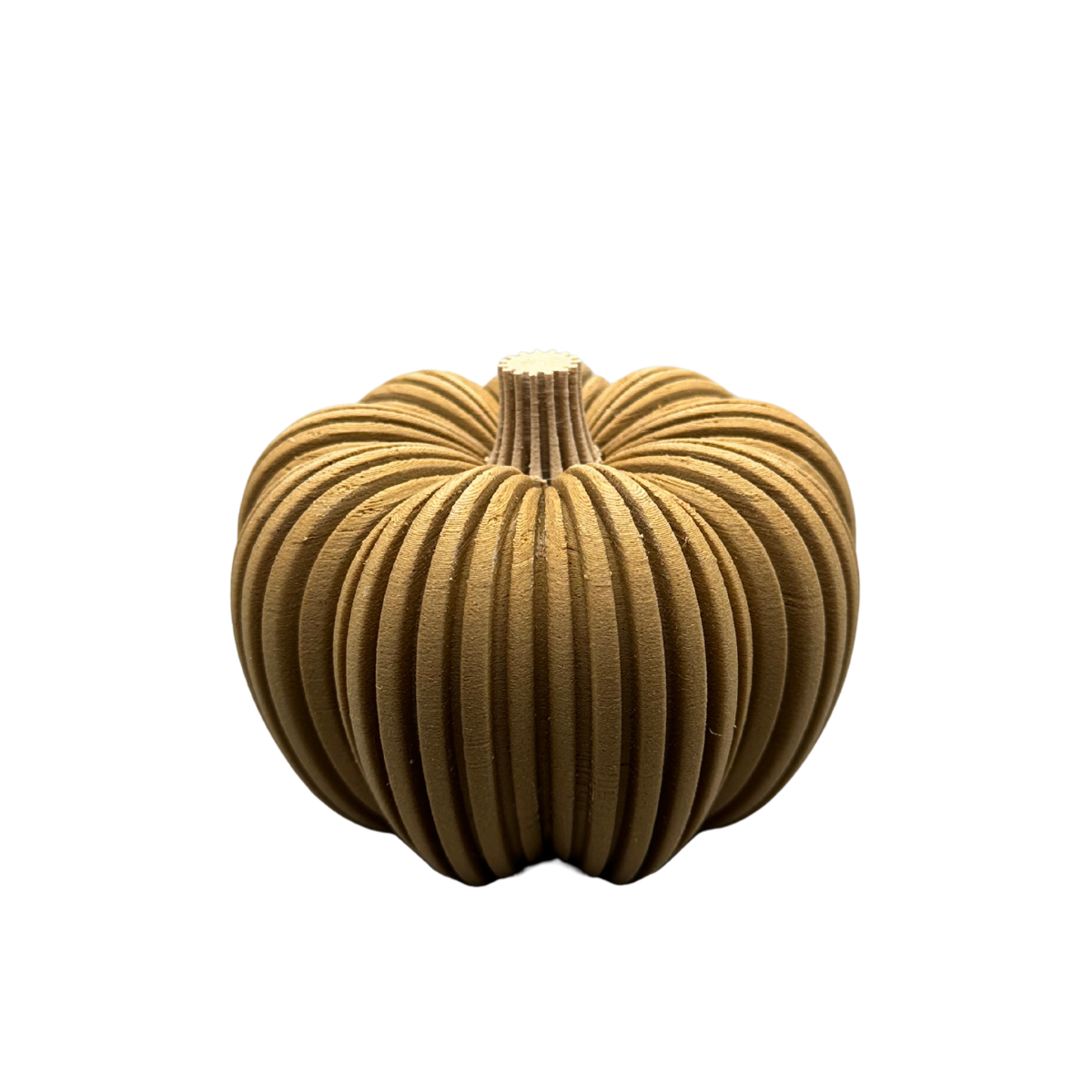 3D-gedruckter Kürbis aus Holzfaser, nachhaltige Herbstdeko von deeKORE.