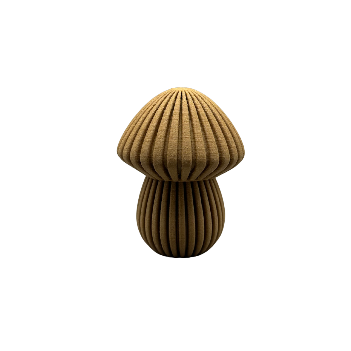 Waldwunder-Pilze aus Holzfaser, handwerklich gefertigte 3D-Druck Deko.