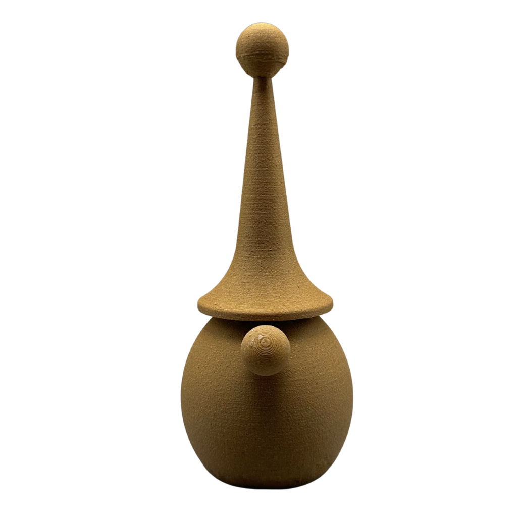 Gnom-Familie aus Holzfaser, 3D-gedruckte Herbstdekoration von deeKORE.