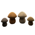 Waldwunder-Pilze aus Holzfaser, handwerklich gefertigte 3D-Druck Deko.