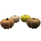 3D-gedruckter Kürbis aus Holzfaser, nachhaltige Herbstdeko von deeKORE.