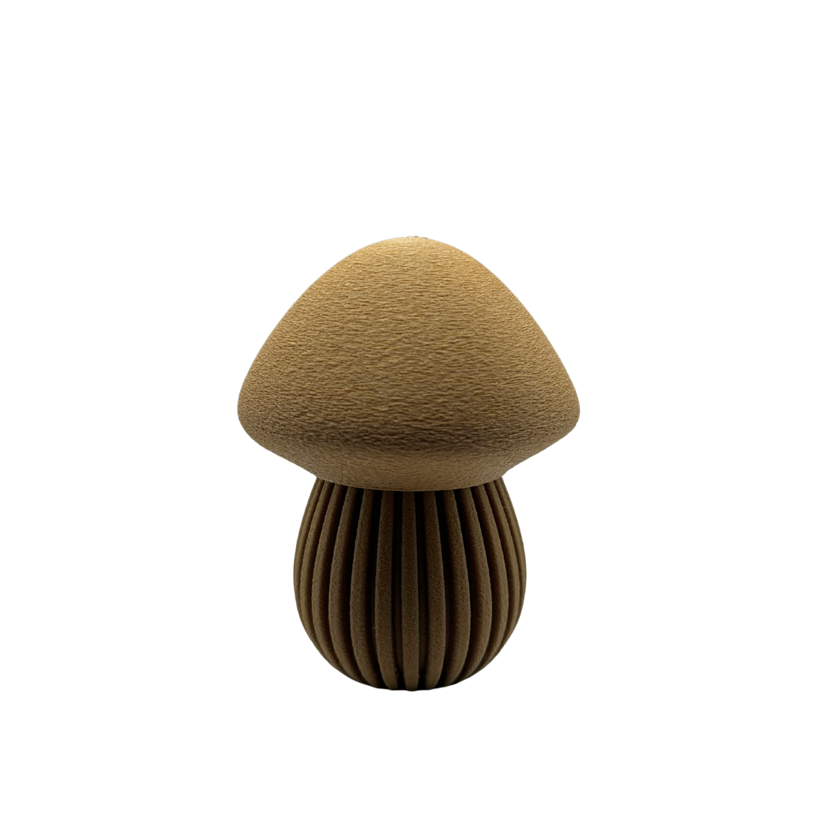 Waldwunder-Pilze aus Holzfaser, handwerklich gefertigte 3D-Druck Deko.