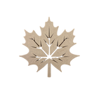 Blätterzauber-Dekoration aus Holzfaser, 3D-gedruckt und detailreich gefertigt