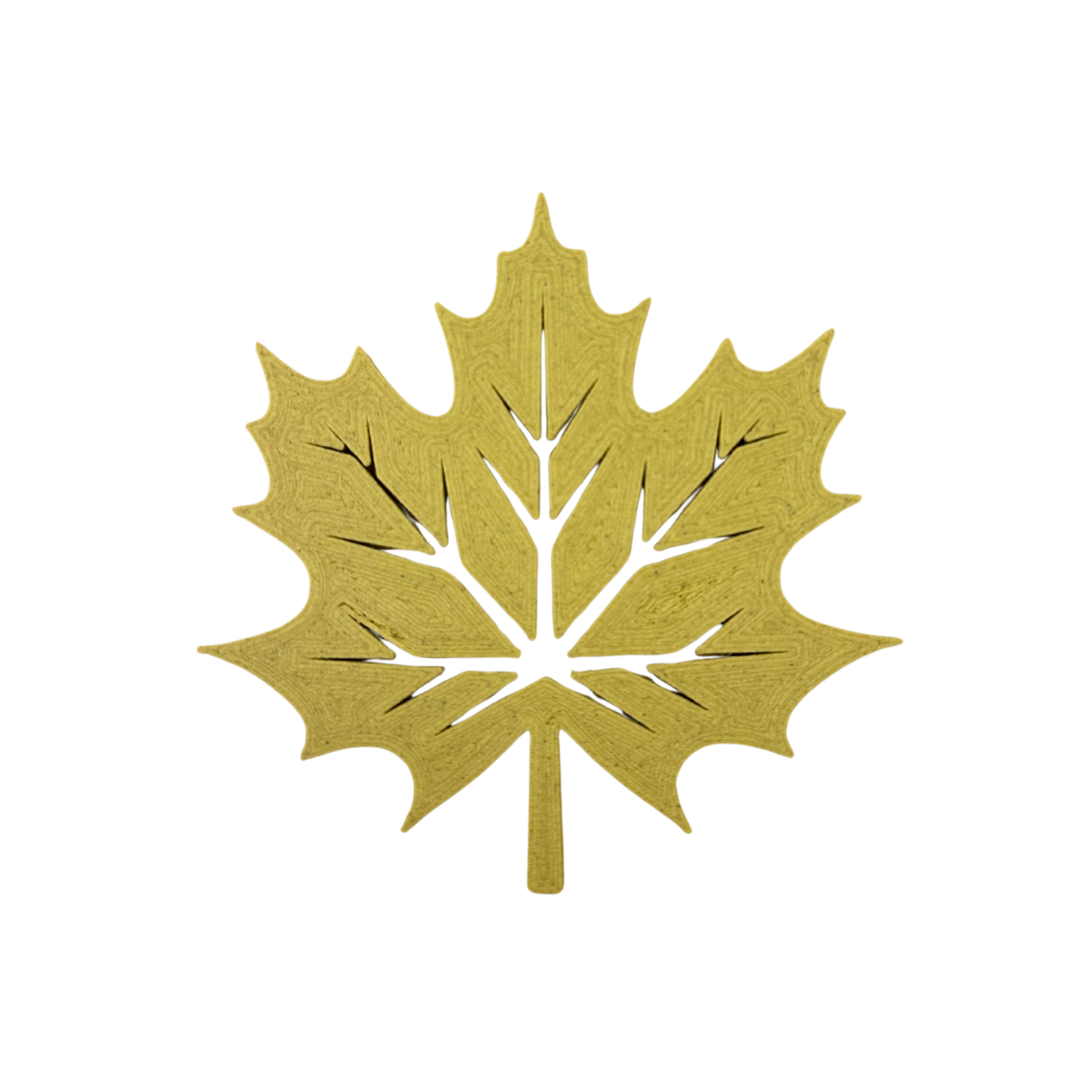 Blätterzauber-Dekoration aus Holzfaser, 3D-gedruckt und detailreich gefertigt