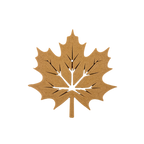 Blätterzauber-Dekoration aus Holzfaser, 3D-gedruckt und detailreich gefertigt