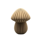 Waldwunder-Pilze aus Holzfaser, handwerklich gefertigte 3D-Druck Deko.